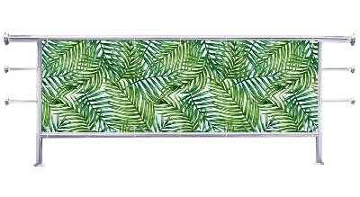 Osłona balkonowa Paproć na białym tle