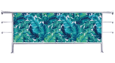 Osłona balkonowa Żywa abstrakcja liściasta