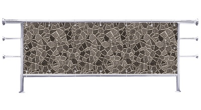 Osłona na balkon Wzorzysta mozaika