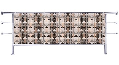 Osłona balkonu Mozaika przestrzenna