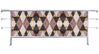 Osłona balkonu Abstrakcja z mozaiką