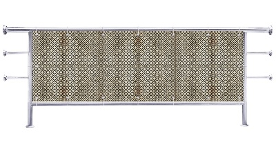 Osłona balkonowa na metry Drobna abstrakcja