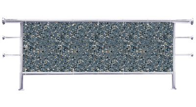 Osłona na balkon Kamień drobny niebieski