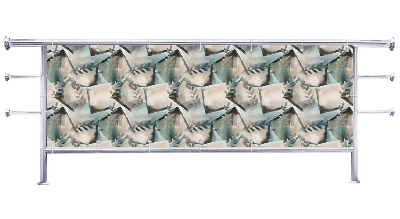 Osłona na balkon Abstrakcja jasny wzór