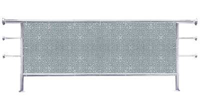 Osłona na barierkę balkonu Przyszarzała mozaika