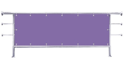 Osłona balkonowa na wymiar Kolor fioletowy