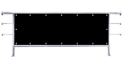 Osłona na barierkę balkonu Kolor czarny