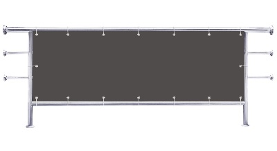 Osłona balkonowa Kolor ciemnoszary