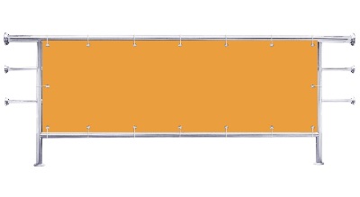 Osłona balkonowa Kolor pomarańczowy