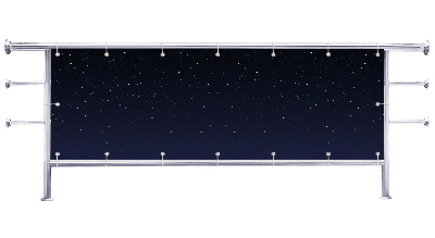 Osłona balkonowa Abstrakcja gwiazdy