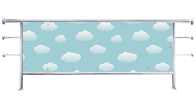 Osłona balkonu Chmury dla dzieci