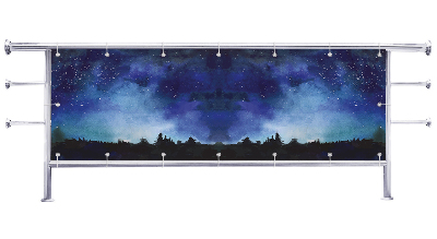 Osłona balkonu Niebo nocą