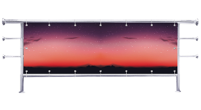 Osłona na balkon Czerwone niebo