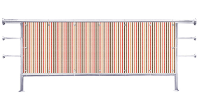 Osłona balkonowa na metry Kolorowe pasy