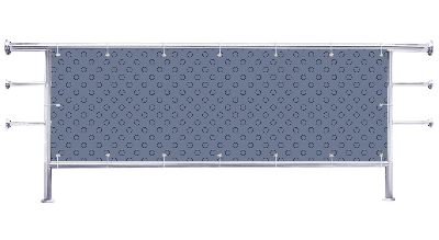 Osłona na balkon Niebieskie kropkowane tło