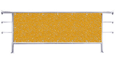 Osłona na balkon Pomarańczowe kropki