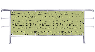 Osłona na balkon Wzór w kropki zielone tło