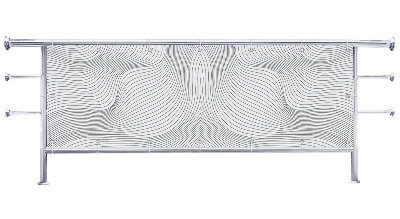 Osłona na balkon Linowa abstrakcja