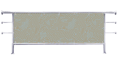 Osłona na balkon Kropki i kreski