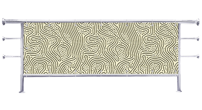 Osłona na balkon Abstrakcyjne linie