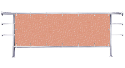 Przesłona balkonu Falowane linie kolor