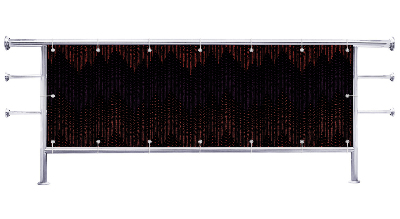 Osłona na balkon Ciemny wzór zigzag