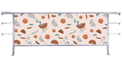 Osłona na balkon Kolorowe wzorki rysowane