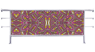 Osłona na balkon Abstrakcja przestrzenna 3d