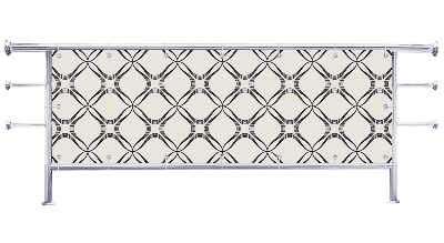 Osłona na balkon Beżowe wzory