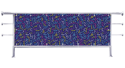 Osłona na balkon Konfetti