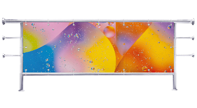 Osłona na balkon Krople wody kolorowe tło