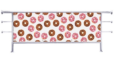 Osłona na balkon Kolorowe pączki