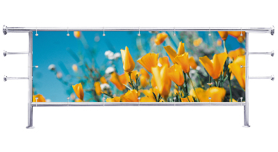 Osłona balkonu Kwiaty natura