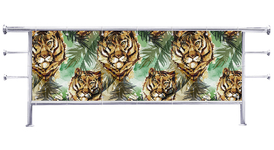 Osłona na balkon Motyw z tygrysem