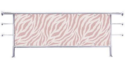Osłona na balkon Różowa zebra