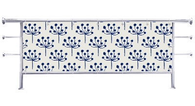 Osłona na balkon Pęczki kwiatów rysunek