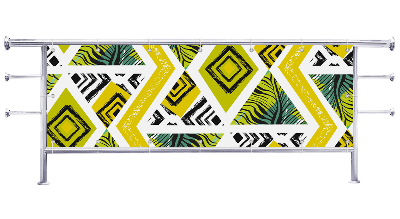 Osłona na balkon Motyw z kolorem kiwi