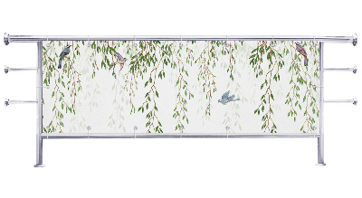 Osłona balkonowa na wymiar Ptaki wśród roślin