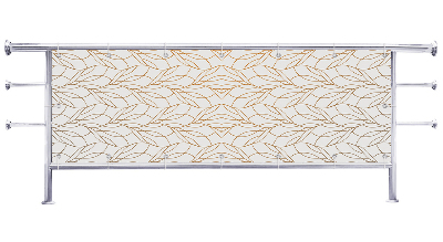 Osłona balkonowa na wymiar Abstrakcyjne linie roślin