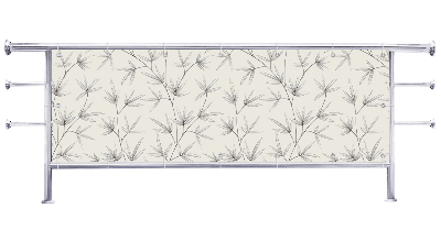 Osłona balkonowa na wymiar Delikatne wzór roślinny