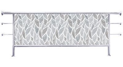 Osłona balkonu Struktura liściasta