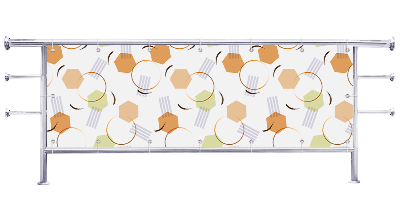 Osłona balkonu Geometryczna abstrakcja