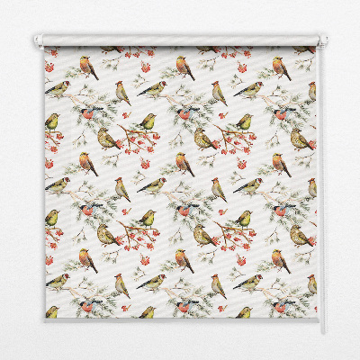 Roleta wewnętrzna na okno Ptaszki na gałęziach