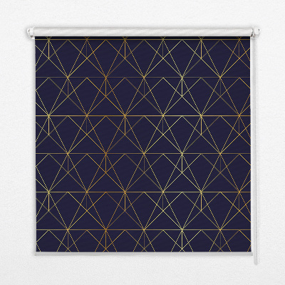 Roleta materiałowa Symetryczne trójkąty