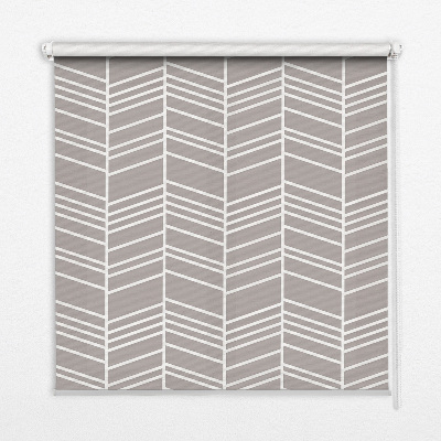 Nowoczesna roleta wewnętrzna Białe jodełki