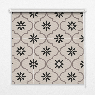 Nowoczesna roleta wewnętrzna Marokańska płytka z kwiatkiem
