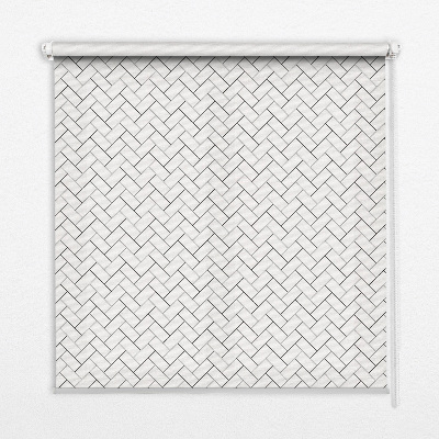 Roleta okienna Czarno-biała kostka