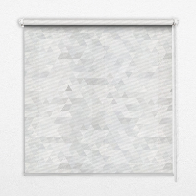 Roleta na okno Szary wzór z trójkątami
