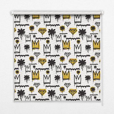 Roleta przeciwsłoneczna Kwiatki narysowane