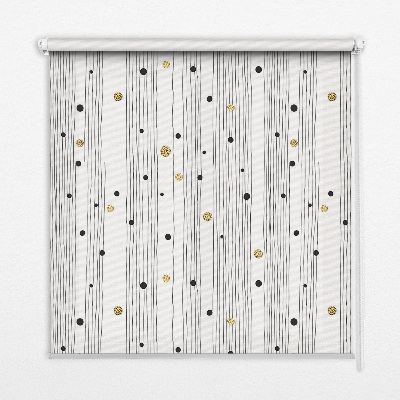 Roleta na okno Paski i kropki